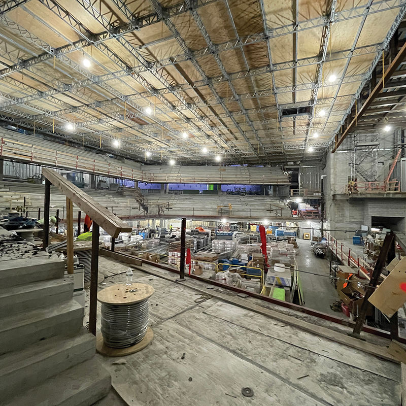 Construction of the MGM Music Hall at Fenway was finished right on schedule, in time for its official opening in August 2022. Photo by Gaston Electrical.