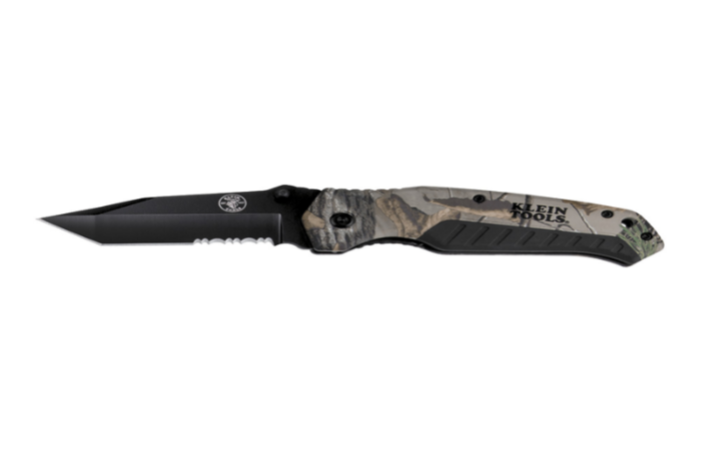 Klein Tools 44222 RealTree Xtra pocketknife with tanto-style blade