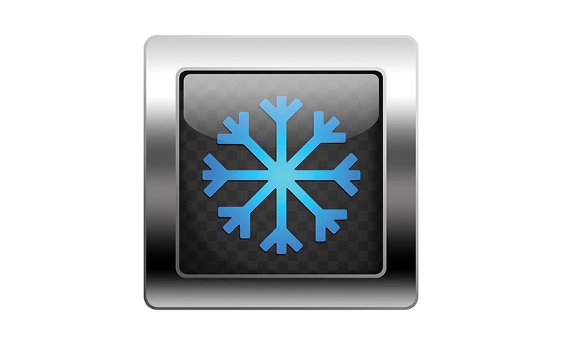 square with a snowflake inside