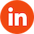 LinkedIn icon in orange
