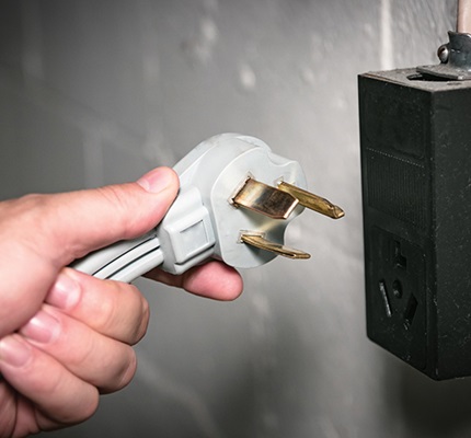If equipment is cord-and-plug-connected, such as a dishwasher, the equipment’s normally non-current-carrying metal parts must connect to the EGC.