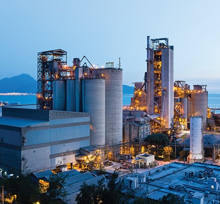 An industrial manufacturing facility