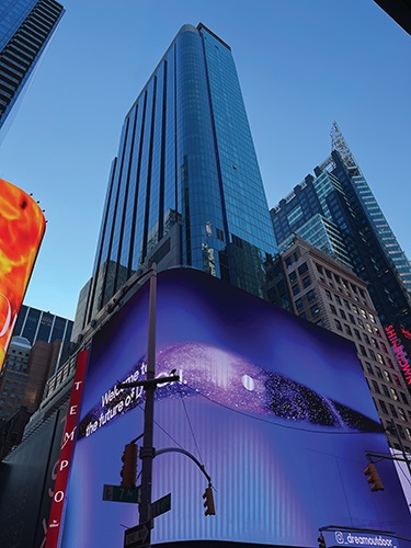 The TSX Broadway mixed-use property stands as a new part of the Times Square experience in New York City.