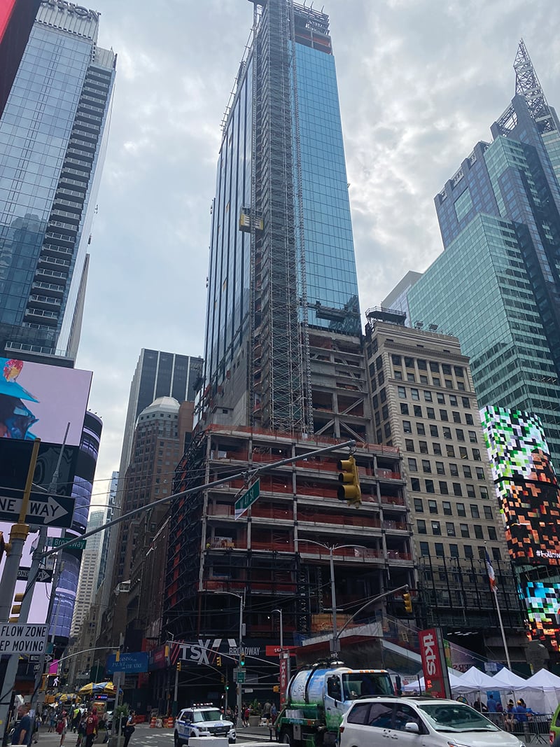 TSX Broadway under construction | Rick Brownstein / H&L Electric Inc.