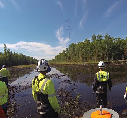 The Great Northern Transmission Line, seen here under construction prior to 2020, covers multiple jurisdictions and represents the start of a new era of complex permitting considerations.