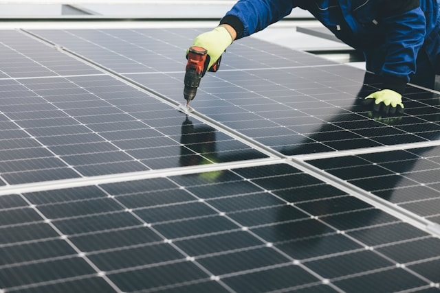Solar panel installation. Photo by Markus Spiske / Unsplash