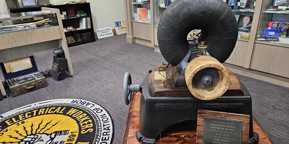 The dynamo once generated DC current. Bob Weber, IBEW 494