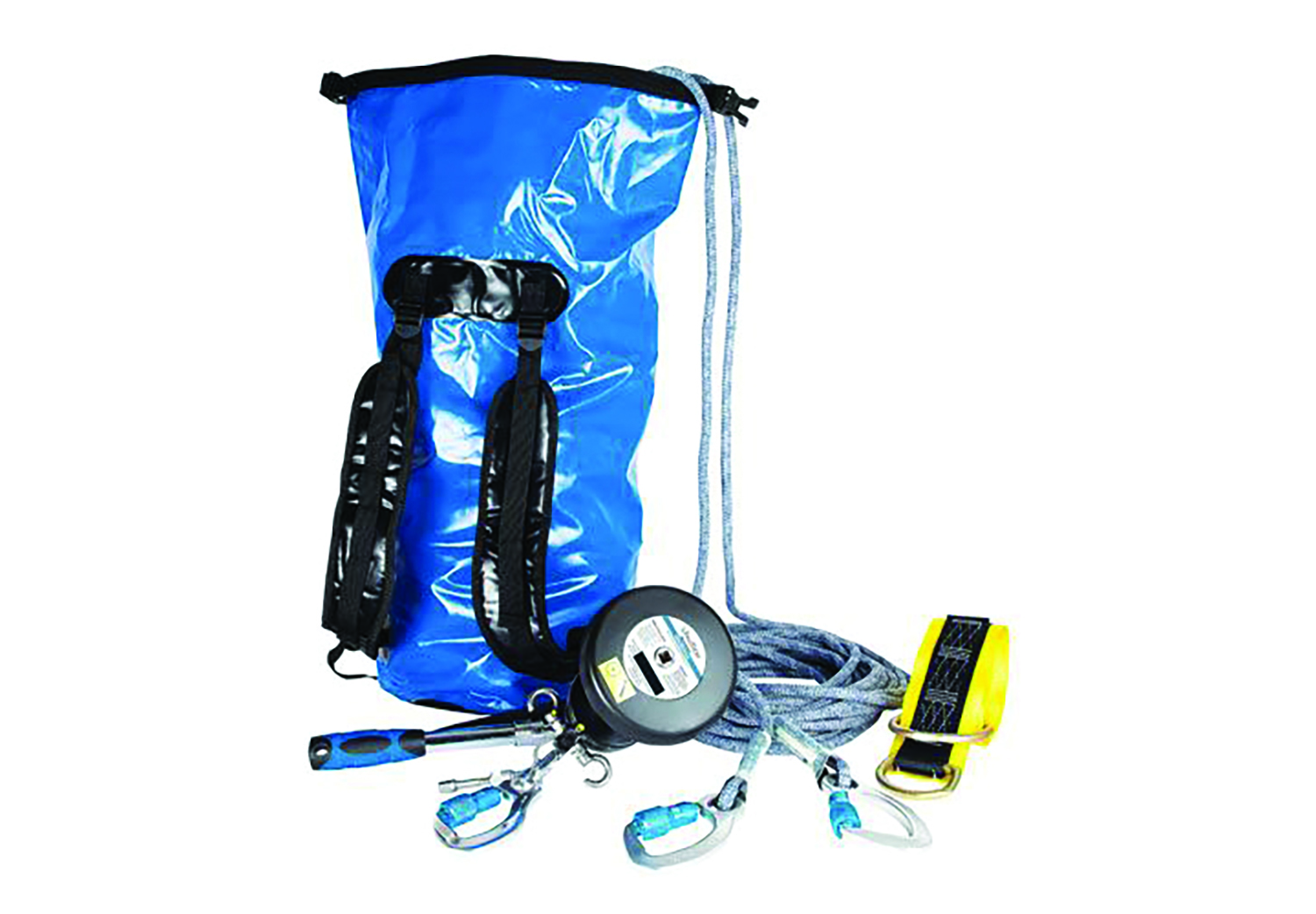 A blue rescue kit. Image by FallTech.