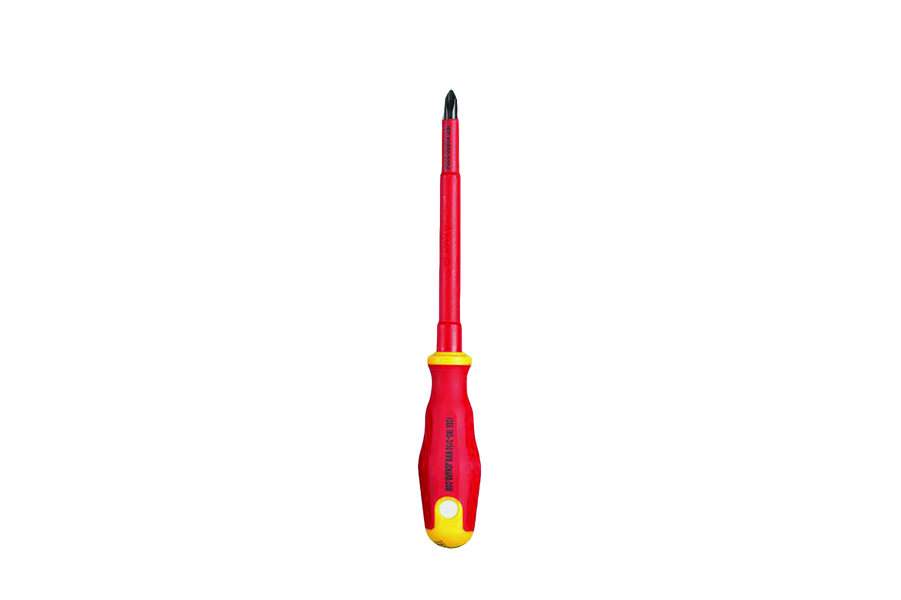 Red and yellow Phillips-head screwdriver. Image by Jonard Tools.