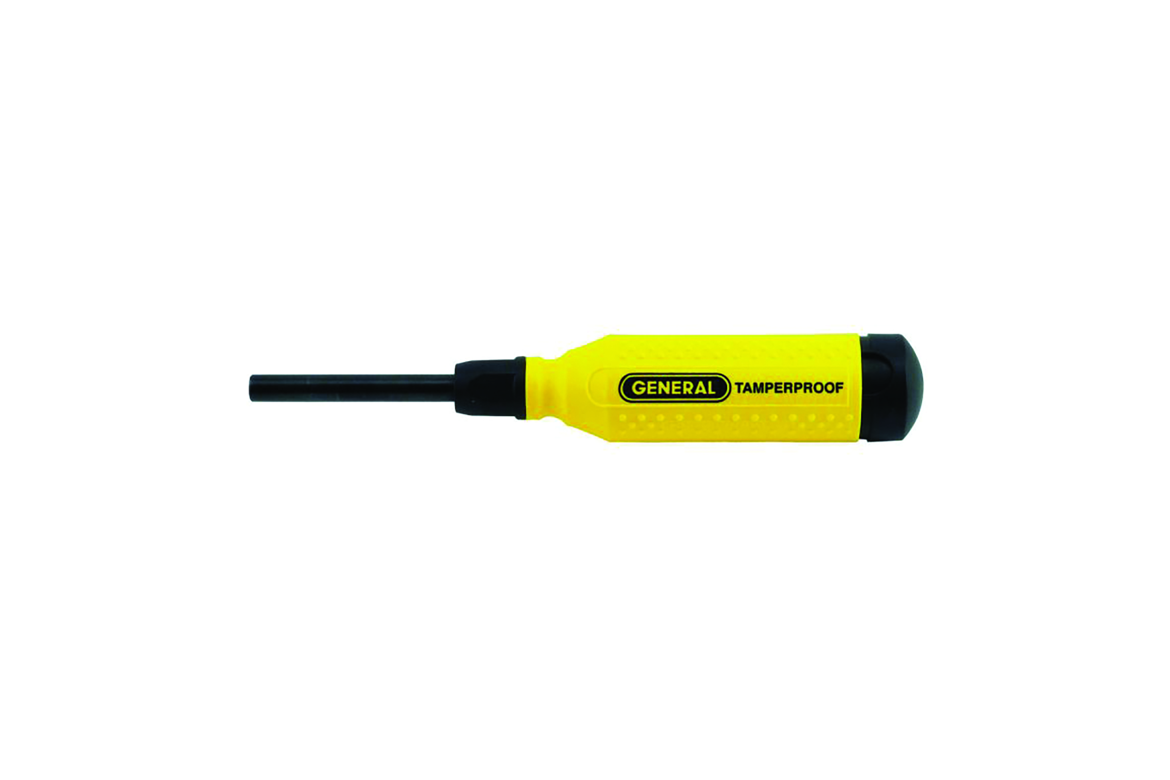 Black and yellow screwdriver. Image by General Tools.