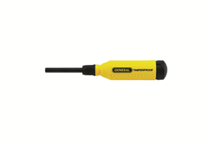 Black and yellow screwdriver. Image by General Tools.