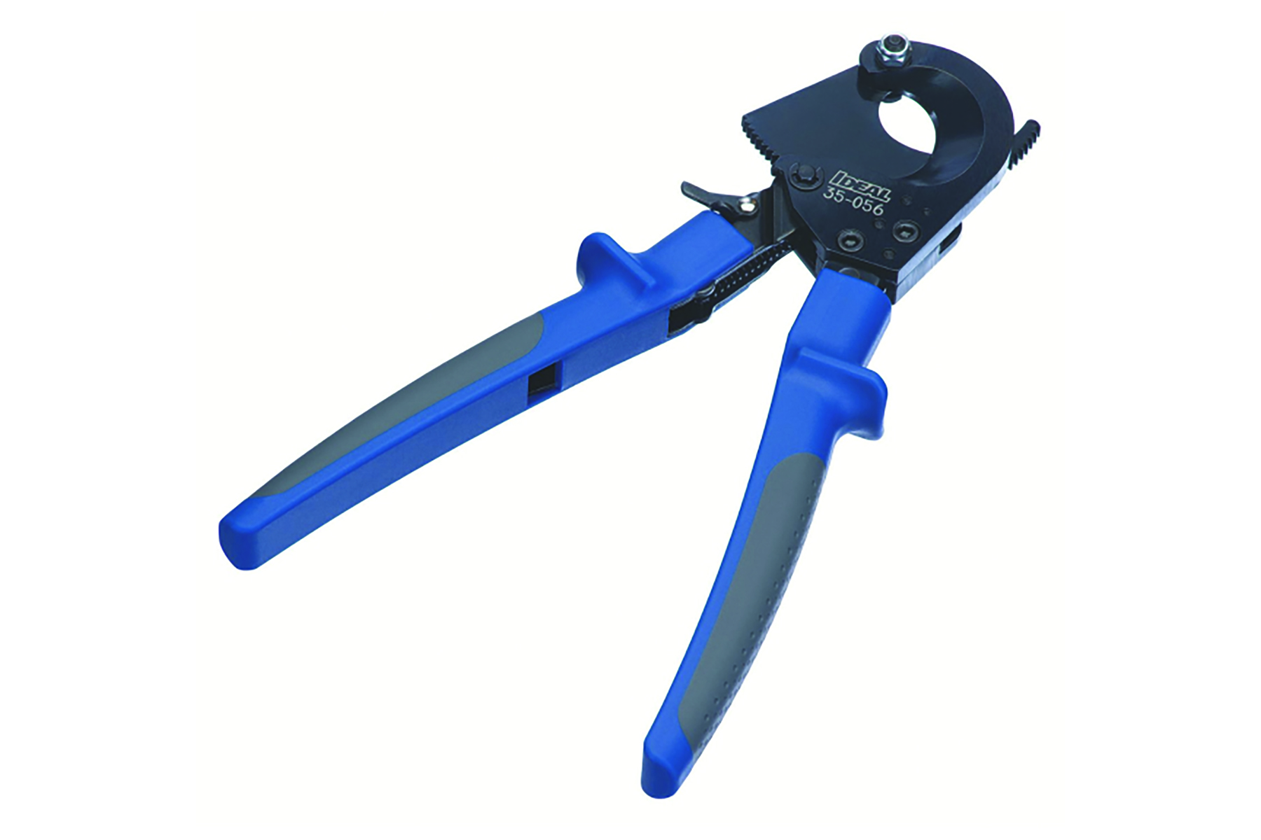 Blue and gray cable cutter. Image by Ideal Industries.