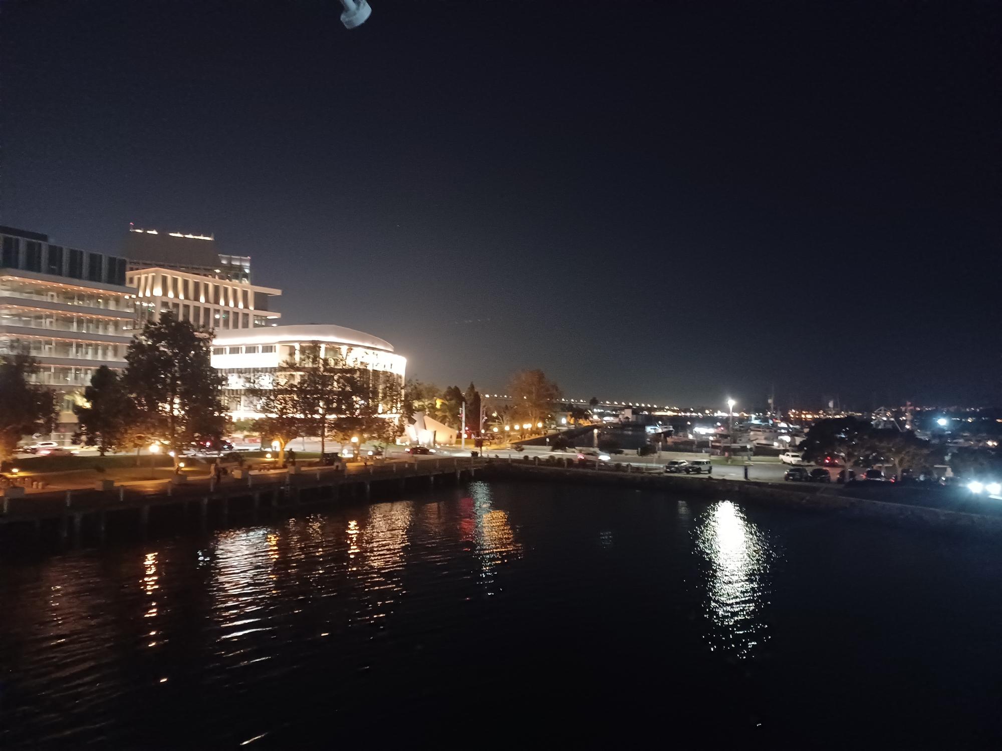 NECA 2024 San Diego Closing Reception - Attendees were treated to a stunning view of San Diego at night from the flight deck.