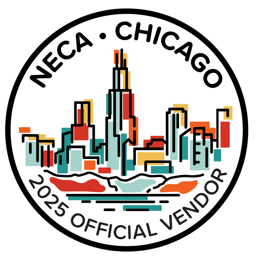 NECA 2025 Chicago official vendor badge