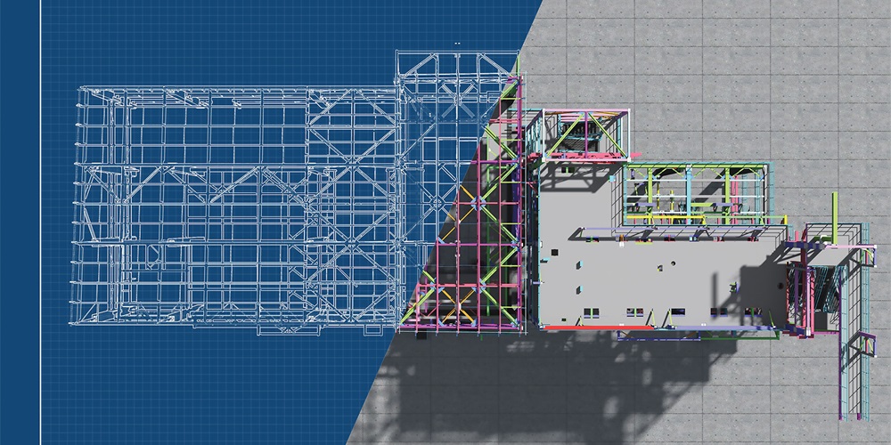 Blueprint with a diagonal slash. Image by Shutterstock / Nikelser Kate / Krauchanka Henadz.