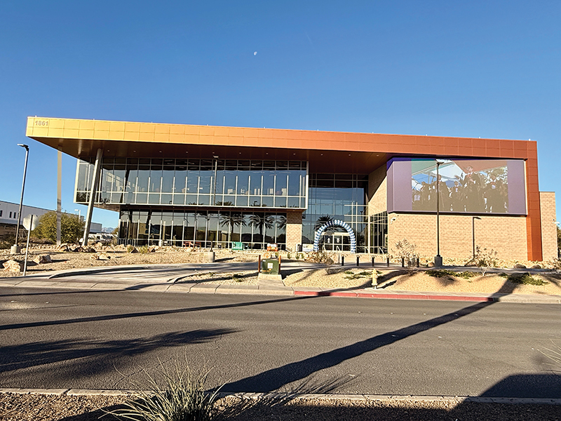 The new West Las Vegas Library features an events center with walls that change color, podcast and computer rooms, craft rooms, special LED lighting and numerous other amenities.