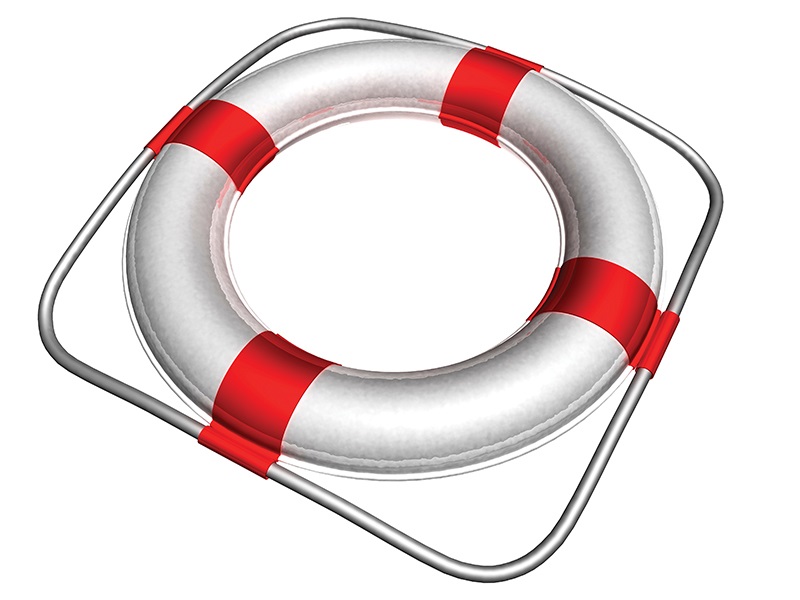 A lifesaver, representing how GFCIs can save lives