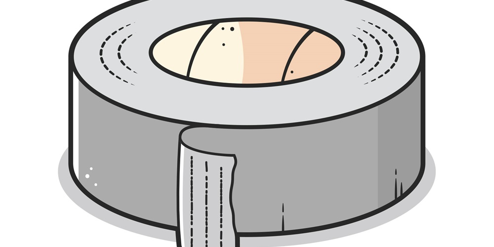 Illustration of a roll of tape. Image by Shutterstock / Zoran Milic.