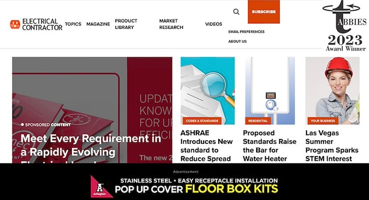 ECmag.com with Tabbies badge