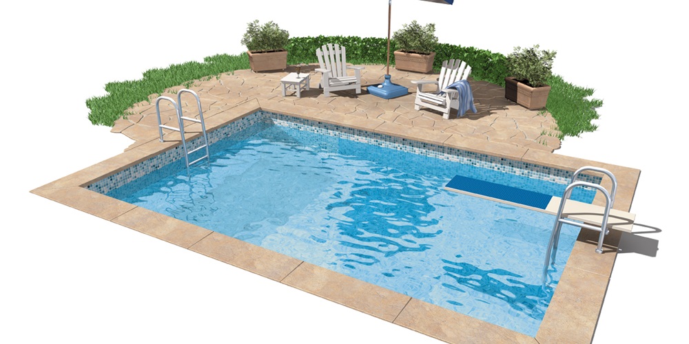 Backyard inground pool