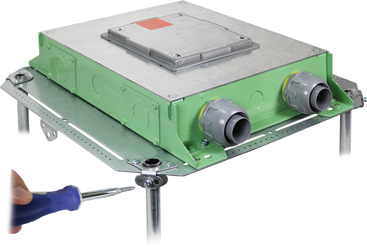 Orbit Industries slab-on-grade adjustable platform
