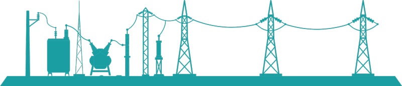 An illustration of an electrical grid. SHUTTERSTOCK / ANGELH