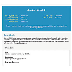 Arcoro’s Performance Management Software