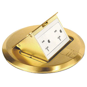 Southwire’s Brass Floor Box Kit