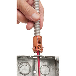 Arlington Industries’ One-piece Snap2It Steel Connector