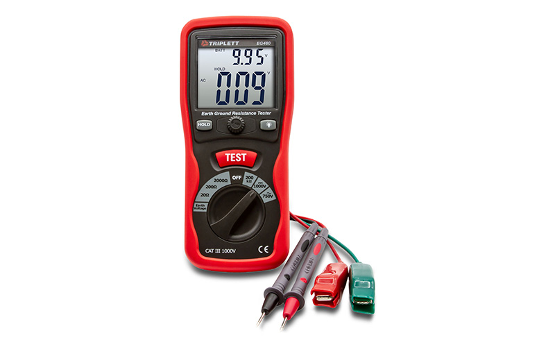 Triplett EG480 earth ground resistance tester www.triplett.com