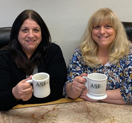 The Secret to Tackling New Technologies: Coffee break with Cathy Lagomarsino and Caren Ferrari at ASF Electric Inc.