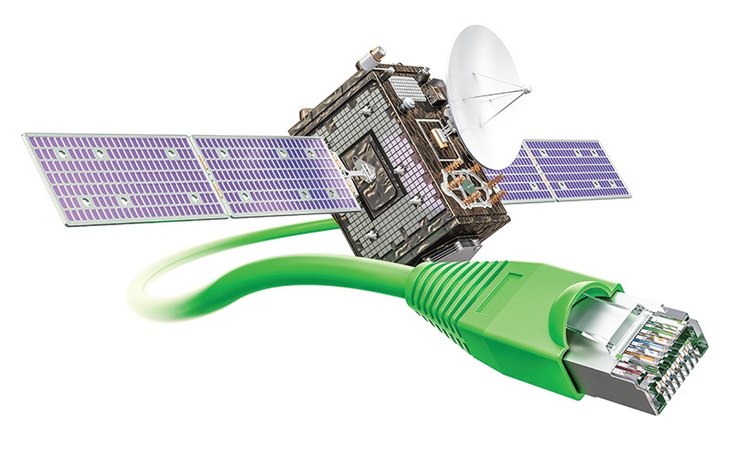 Satellites combined with fiber optic networks can provide wireless connectivity even in rural areas.