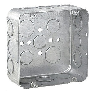 Eaton’s Crouse-Hinds Steel Square Outlet Box