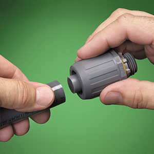 Arlington Industries’ nonmetallic push-on connector