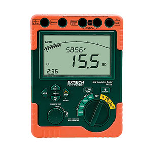 Teledyne Flir’s Extech 380396 high-voltage digital insulation tester