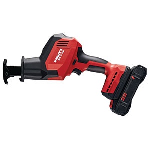 Hilti’s SR 4-22 one-handed reciprocating saw