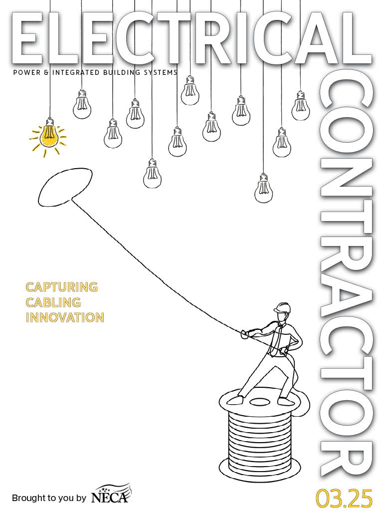 cover for Electrical Contractor, March 2025: Capturing Cabling Innovation