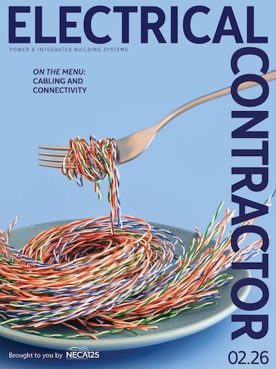 Electrical Contractor, February 2026: On the Menu - Cabling and Connectivity