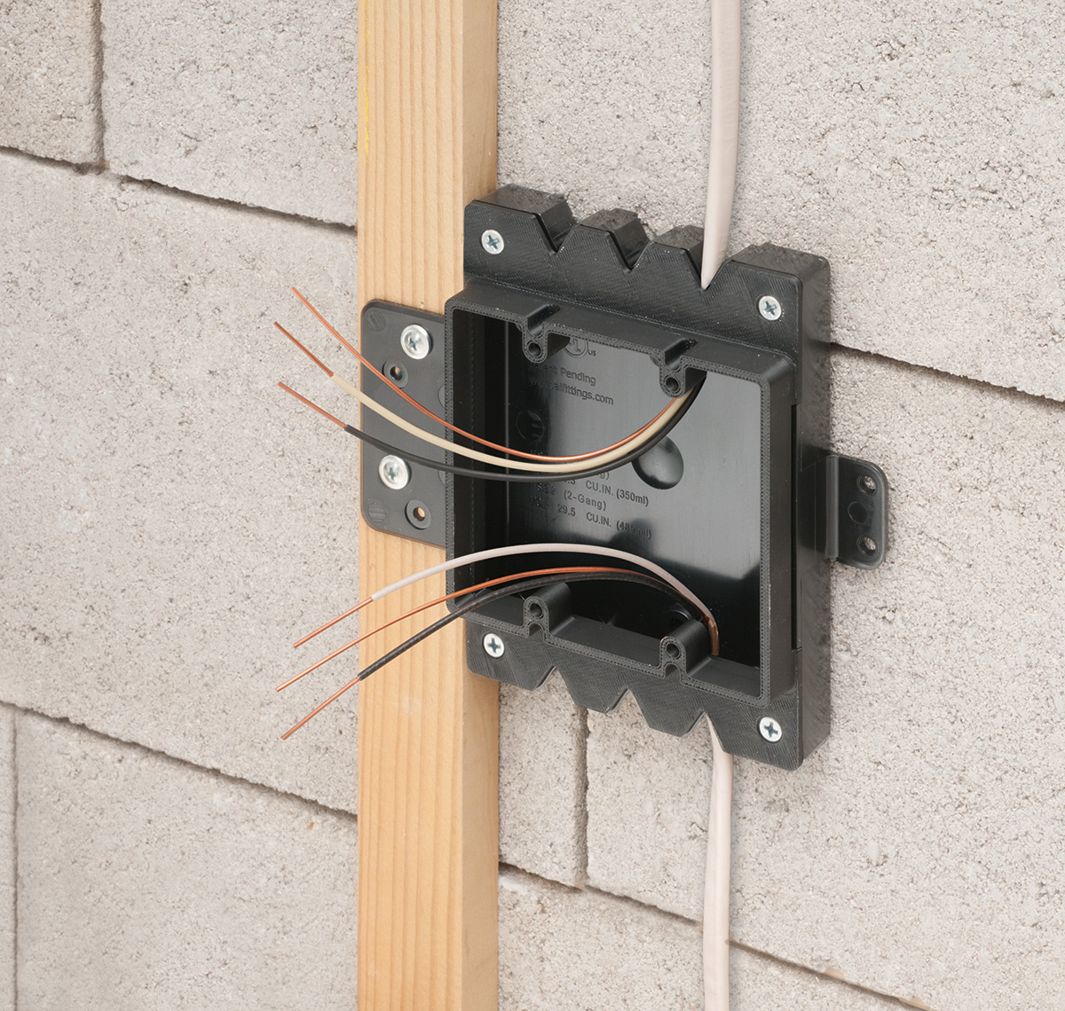 Arlington Industries’ Low-Profile Furred Wall Box