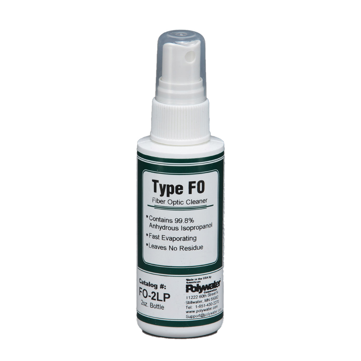 American Polywater’s Type FO Fiber Optic Cleaner